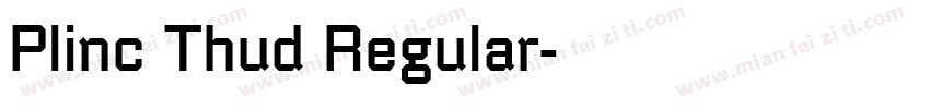 Plinc Thud Regular字体转换